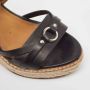 Ralph Lauren Pre-owned Leather sandals Black Dames - Thumbnail 8