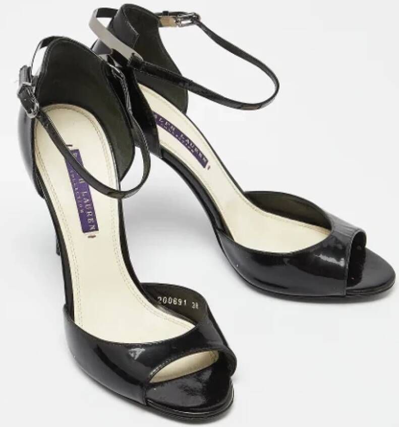 Ralph Lauren Pre-owned Leather sandals Black Dames