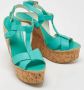 Ralph Lauren Pre-owned Leather sandals Blue Dames - Thumbnail 4