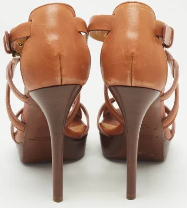 Ralph Lauren Pre-owned Leather sandals Brown Dames