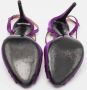 Ralph Lauren Pre-owned Satin sandals Purple Dames - Thumbnail 6