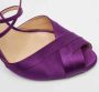 Ralph Lauren Pre-owned Satin sandals Purple Dames - Thumbnail 7