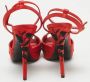 Ralph Lauren Pre-owned Satin sandals Red Dames - Thumbnail 5