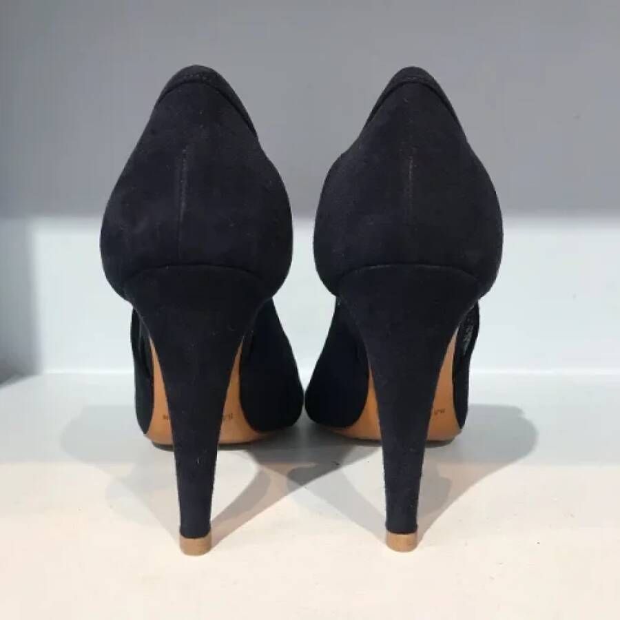 Ralph Lauren Pre-owned Suede heels Blue Dames