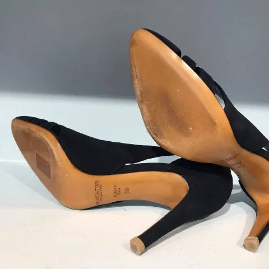 Ralph Lauren Pre-owned Suede heels Blue Dames