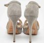 Ralph Lauren Pre-owned Suede sandals Gray Dames - Thumbnail 5