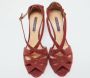 Ralph Lauren Pre-owned Suede sandals Red Dames - Thumbnail 3