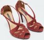 Ralph Lauren Pre-owned Suede sandals Red Dames - Thumbnail 4