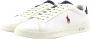 Polo Ralph Lauren Leren Court Sneaker Heritage II White Heren - Thumbnail 10