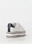 Ralph Lauren Sneaker Amelia in leer met plateau White Dames - Thumbnail 5