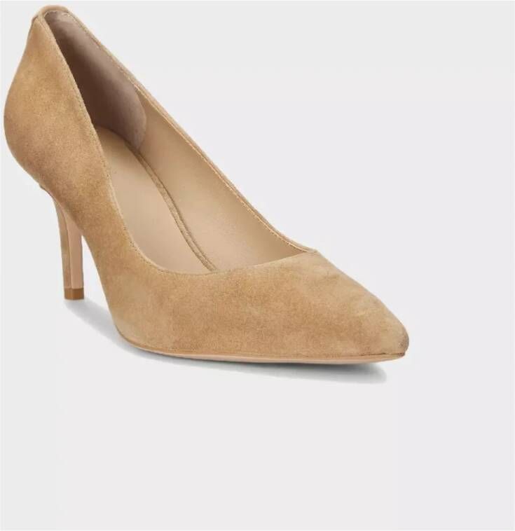 Ralph Lauren Suède pumps Lanette Beige Dames