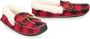 Ralph Lauren Tartan Pantoffels met Shearling Voering Red Heren - Thumbnail 2