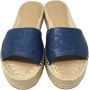 Ralph Lauren Blauwe Polly Leren Espadrilles Schoenen Blue Dames - Thumbnail 4