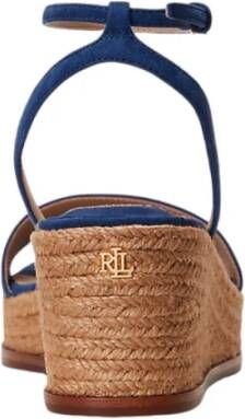 Ralph Lauren Wig Sandalen Blue Dames