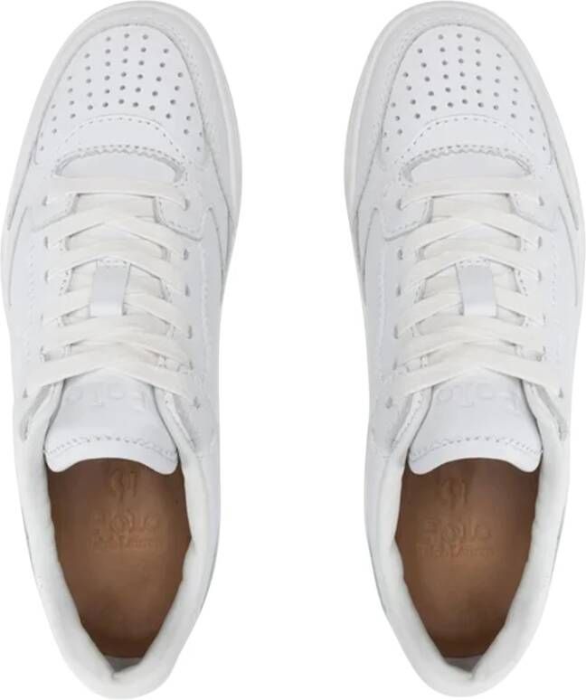 Ralph Lauren Witte Court Sneakers 3D Geprint White Heren