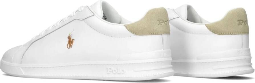 Ralph Lauren Witte HRT Court Lage Sneakers White Heren