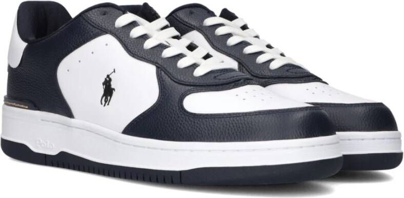 Ralph Lauren Witte Leren Lage Sneakers White Heren