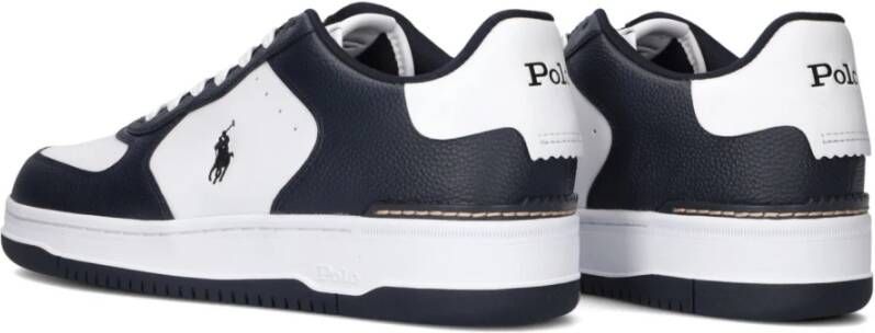 Ralph Lauren Witte Leren Lage Sneakers White Heren