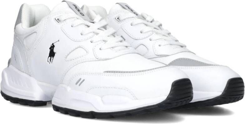 Ralph Lauren Witte Leren Lage Sneakers White Heren