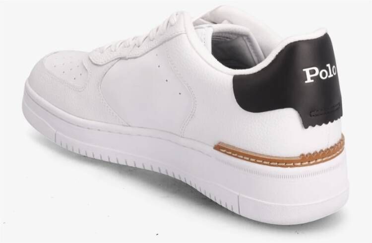 Ralph Lauren Witte Leren Sneakers White Heren