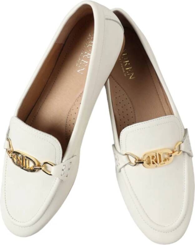 Ralph Lauren Witte platte schoenen White Dames