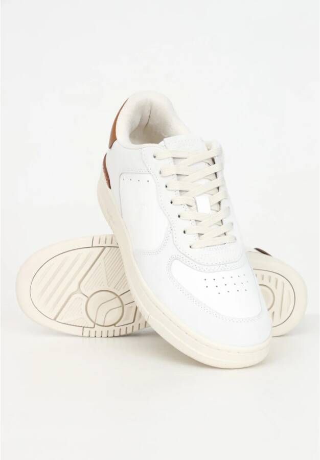 Ralph Lauren Witte Sneakers Lage Profiel Casual Herfst Winter White Heren