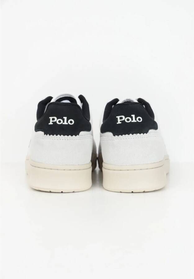 Ralph Lauren Witte Sneakers met Paardenlogo White Heren