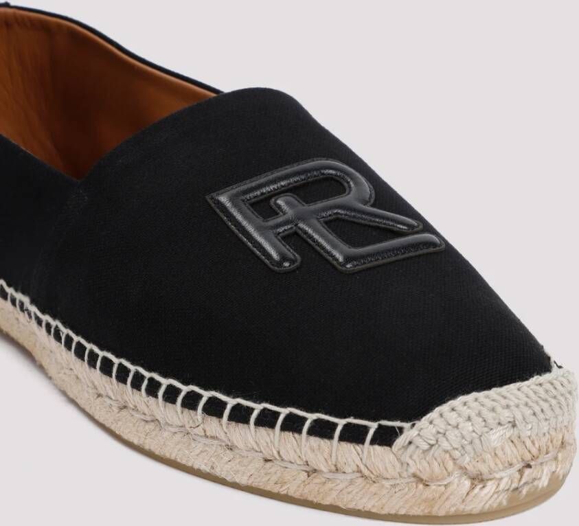 Ralph Lauren Zwarte Espadrilles Platte Schoenen Black Heren