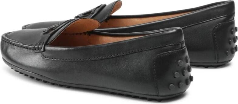 Ralph Lauren Zwarte Leren Loafers voor Vrouwen Black Dames