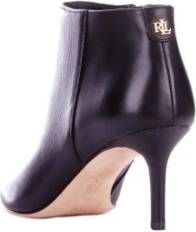 Ralph Lauren Zwarte Leren Ritslaarzen Black Dames