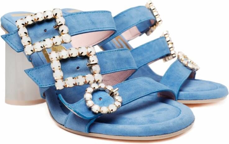 Ras Blauwe Amalfi Sandalen Blue Dames