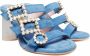 Ras Blauwe Amalfi Sandalen Blue Dames - Thumbnail 2