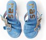 Ras Blauwe Amalfi Sandalen Blue Dames - Thumbnail 3