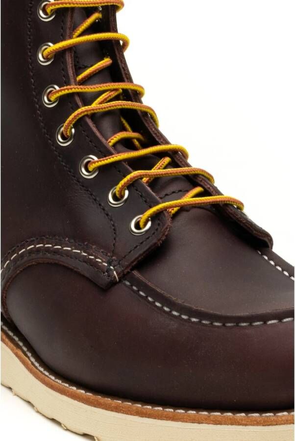 Red Wing Shoes Bordeaux Platte Schoenen Moc Toe Red Heren