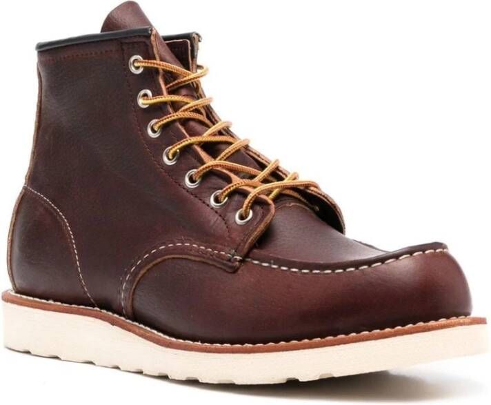 Red Wing Shoes Bruin Kalfsleer Veterschoenen Platte Schoenen Red Heren