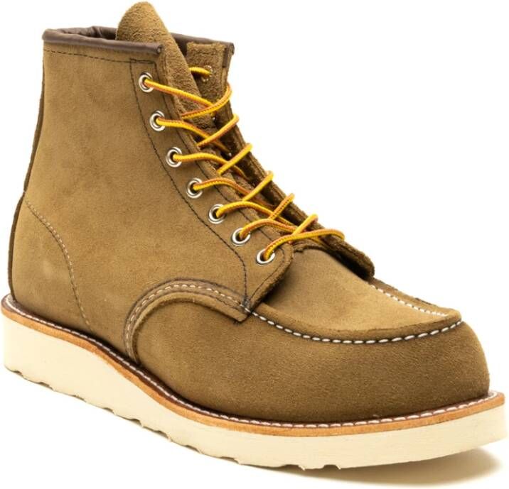 Red Wing Shoes Groene platte schoenen Moc 8881 Green Heren