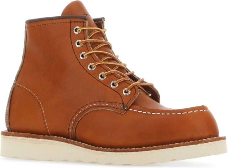 Red Wing Shoes Karamel Leren Veterschoenen Brown Heren