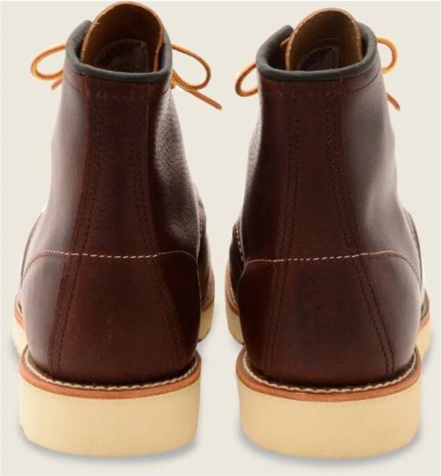 Red Wing Shoes Klassieke Moc Bruin Leren Laars Brown Heren