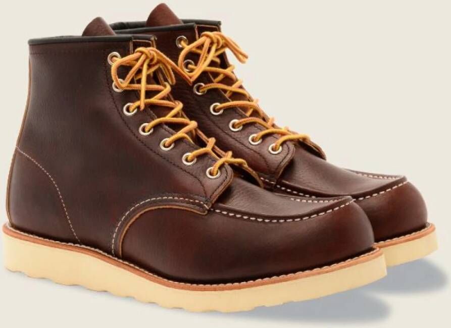 Red Wing Shoes Klassieke Moc Bruin Leren Laars Brown Heren