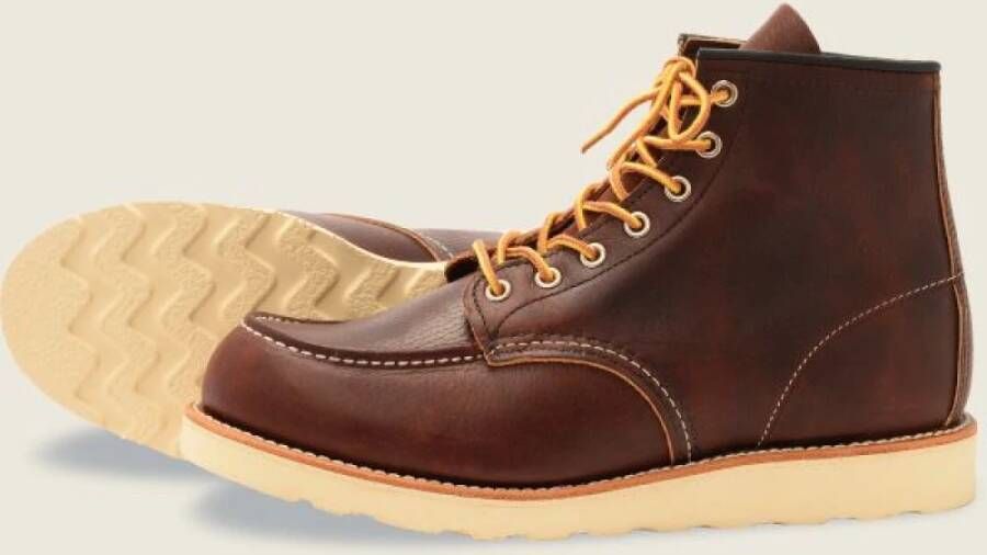 Red Wing Shoes Klassieke Moc Bruin Leren Laars Brown Heren