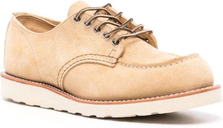 Red Wing Shoes Klassieke Moc Oxford Schoen Beige Heren