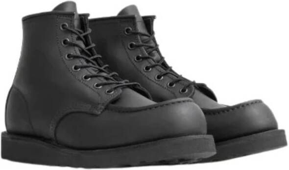 Red Wing Shoes Klassieke Moc Zwart Leren Laars Black Heren