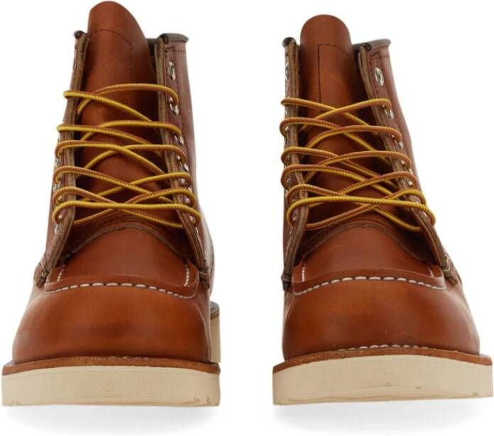 Red Wing Shoes Leren Moc Toe Veterschoenen Brown Heren