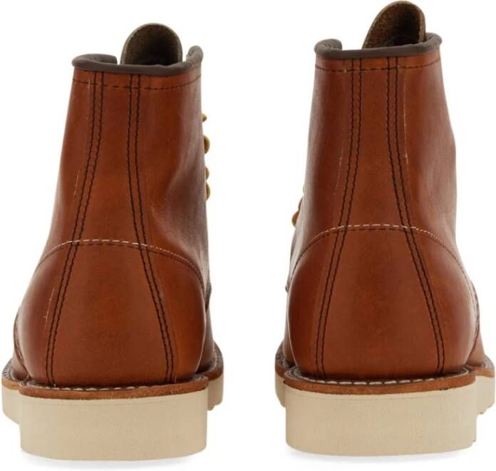 Red Wing Shoes Leren Moc Toe Veterschoenen Brown Heren