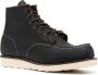 Red Wing Shoes Zwarte Leren Platte Schoenen Vetersluiting Black Heren - Thumbnail 2