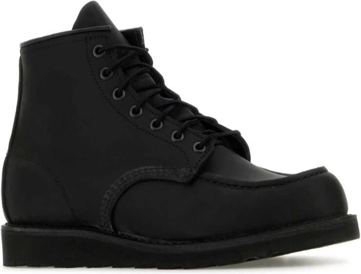 Red Wing Shoes Zwarte leren veterschoenen Black Heren