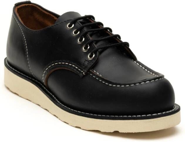 Red Wing Shoes Zwarte platte schoenen Moc Toe Black Heren