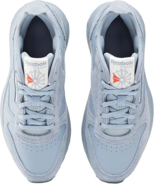 Reebok Blauwe Leren Sneaker Klassiek Dames Blue Dames