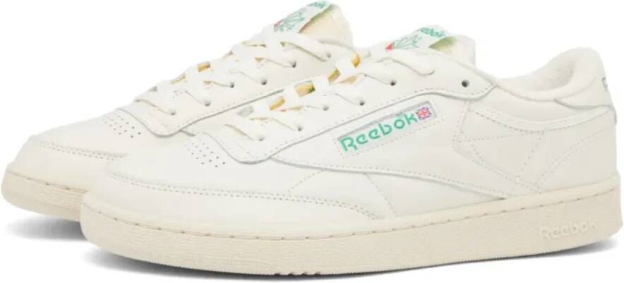 Reebok Club C 1985 TV Sneakers Krijt Papier Wit & Groen-40 White Heren