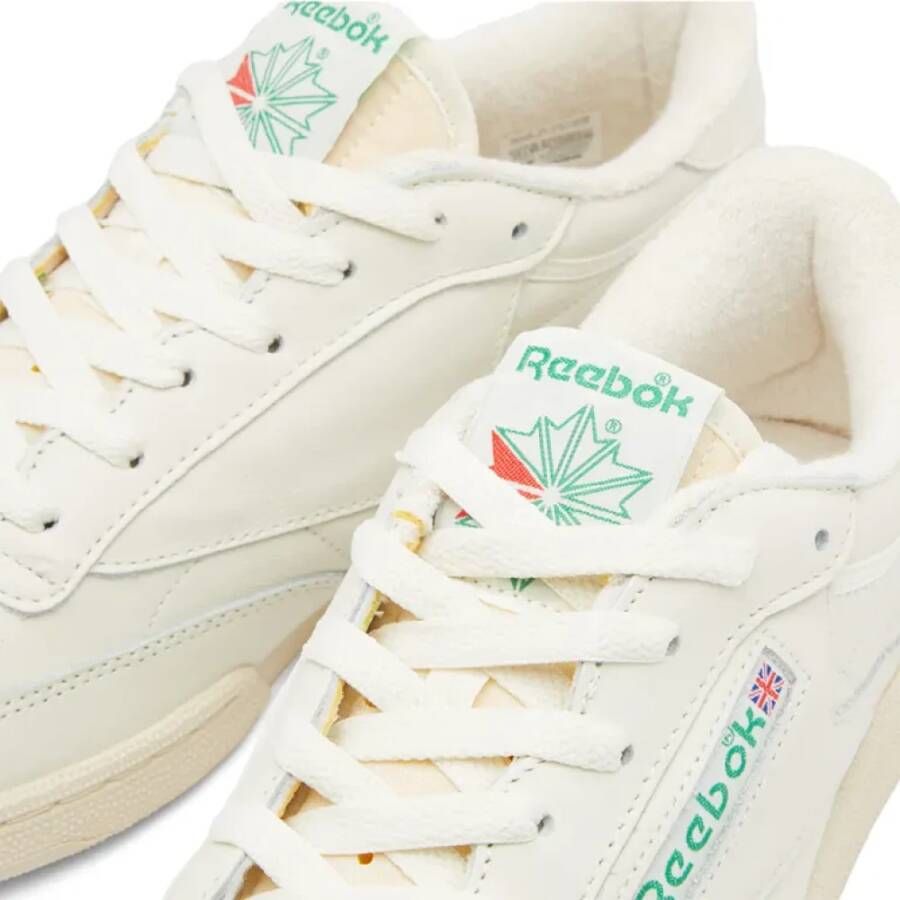 Reebok Club C 1985 TV Sneakers Krijt Papier Wit & Groen-40 White Heren